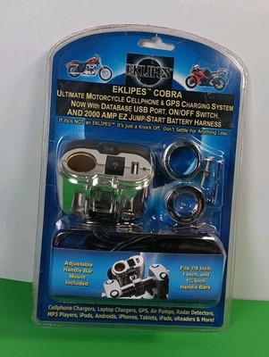 Eklipes Cobra Ultimate Motorcycle USB Charging Model EK1-110 New Sealed
