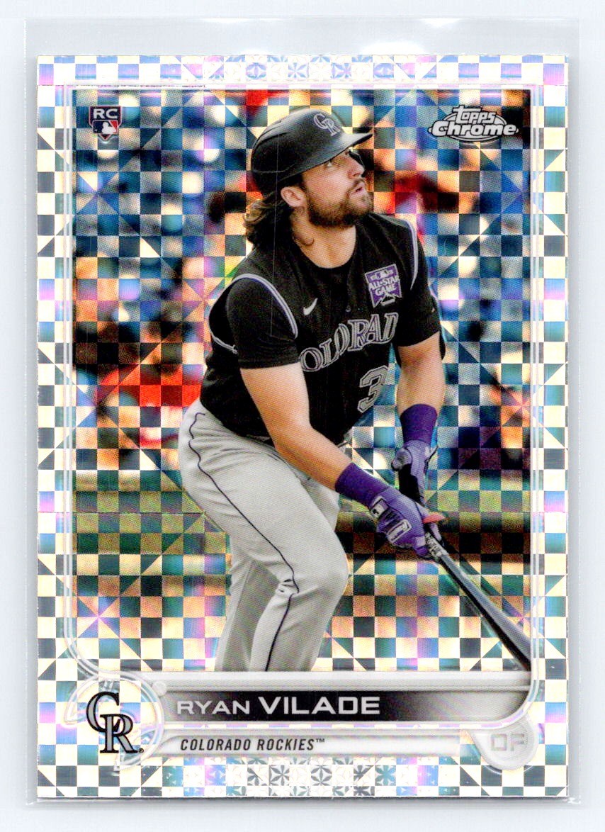 2022 Topps Chrome X-Fractor #85 Ryan Vilade Colorado Rockies