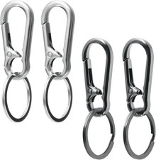 4pcs Belt Key Clip Key Chain, Belt Security Metal Key Holder for Car Keys Key Ch