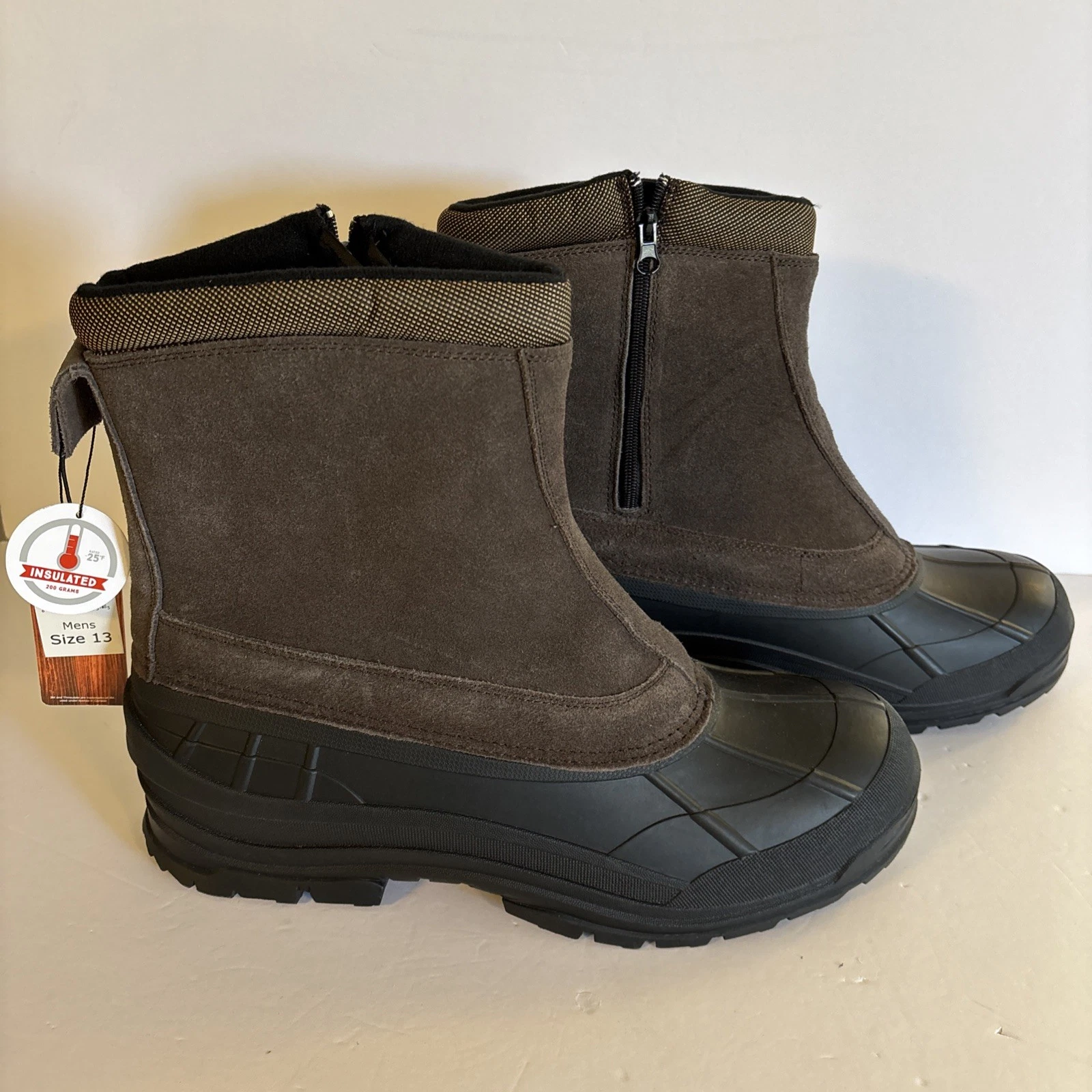 Northside Men’s Boots Sz 13 Thinsulate Rated -25 200 Grams NWT Side Zip