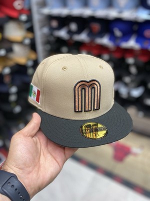 New Era Mexico WBC Khaki / Black 59fifty Fitted Hat (Sz 7 1/8)) | eBay