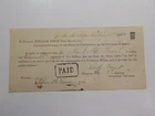 Civil War Check 1865 Woman 8th Connecticut Signature Paper Money Document Grant