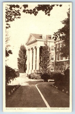 1948 Frederick Maryland Postcard Alumnae Hall Hood College Building Colonial