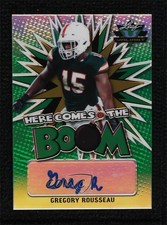 2021 Leaf Valiant Here Comes the Boom! 59/99 Greg Rousseau #HCB-GR1 Auto 0r8j