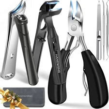 2025 Toenail Clippers for Seniors Thick Toenails, Angled Head Large Toe Nail Cli