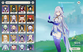 Genshin Impact AR 58 NA - Skirk - Nefer - Citlali - NahidA  - Raiden - Mauvika