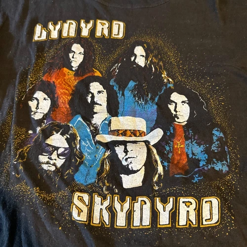 LYNYRD SKYNYRD concert tour tee shirt Rare L 70 1970s vintage concert t-shirt, vintage, single stitch, B+ condition