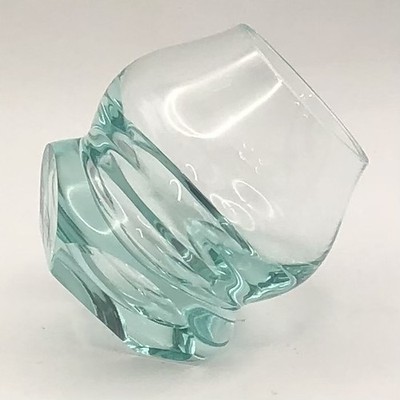 RARE Vintage Moser Czech Joker Tumbler 3'' Crystal Glass Beryl Oldrich Lipa 97'