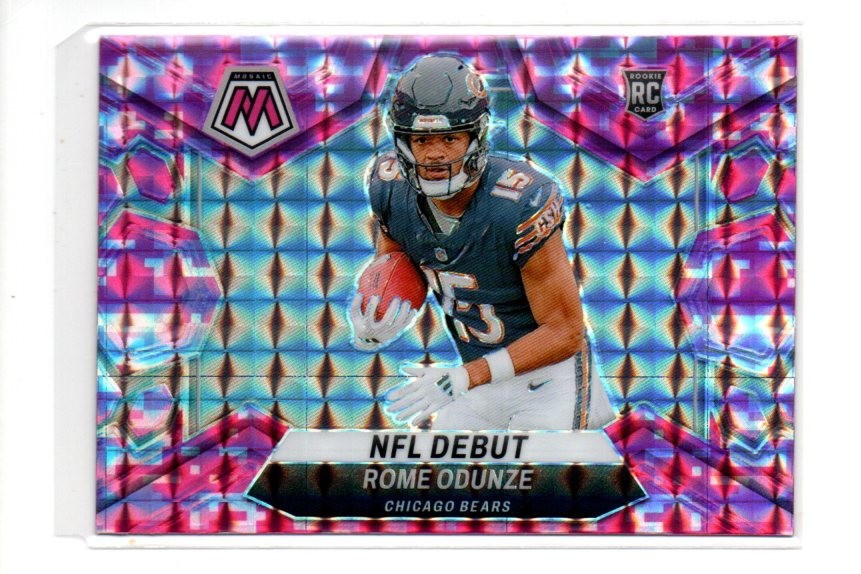 Rome Odunze 2024 Mosaic (RC,SP) Rookie NFL Debut Pink Camo #281 THE BEARS!!