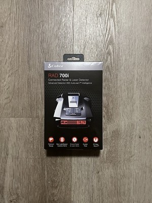 New Cobra RAD 700i Connected Radar & Laser Detector SHIPS ASAP w/Free Priority