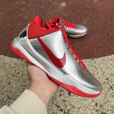 NK Kbe 5 Protro Rookie of The Year Silver Red Basketball SHOES IV2712-001
