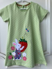 NWOT Spring/Easter Dress - Bunny Applique - Mini Boden Inspired Design - Sz 2/3