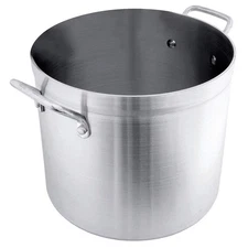 CRESTWARE HPOT40 Heavy Duty Stock Pot,15 in Dia,Aluminum 21D672