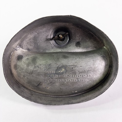 VTG 1960s World's Fair New York Souvenir Unisphere U.S. Steel Skyline Ashtray - Picture 6 of 8