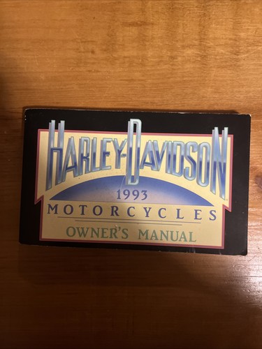 Harley Davidson Motorcycles 1993 Owner Manual