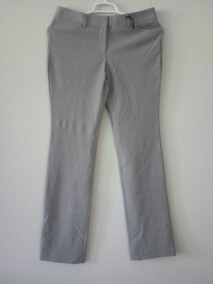 Express Editor Barely Boot Pants Gray, Size 8L, Low Rise, Stretch NWT