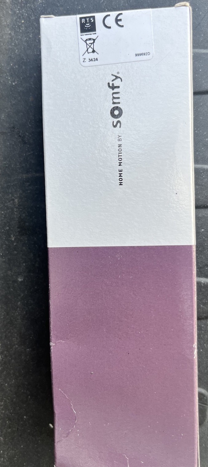 Somfy Telis 1 Patio RTS Water Resistant Remote 1 Channel Remote #1810643D