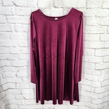 Old Navy Velvet Dress XL Long Sleeve Modest Church Romantic Feminine Cottage