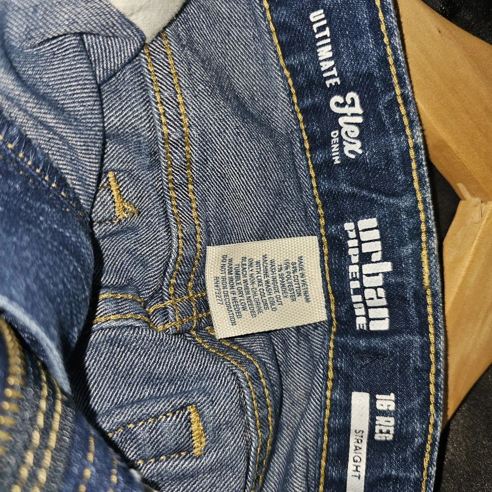 Pantalones de mezclilla Urban Pipeline - Talla 16 niños niñas - Longitud regular Foto 4 de 4