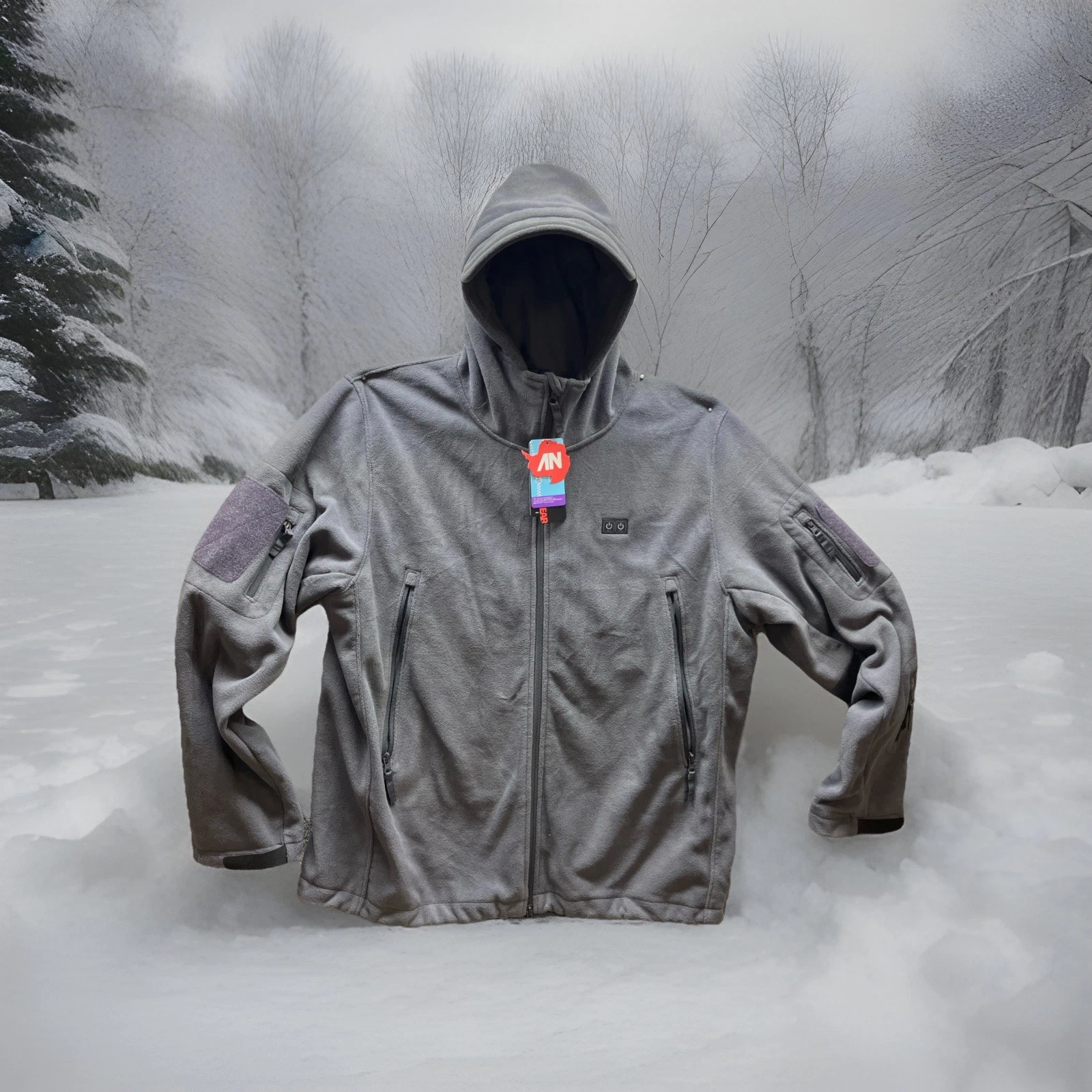 Antartica Gear Heated Jacket for Men Women, Gray Fleece Winter XL. NO BATTERY
Opens in a new window