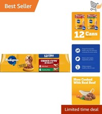 Wet Dog Food Beef Country Stew 13.2oz Cans Pack of 12 Complete Nutrition 3.33 per gallon