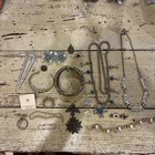 Small Lot Of Vintage Costume Jewelry Brooch Pendant Cuff links Pins