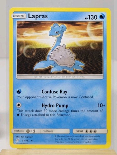 Lapras 31/181 Rare Team Up Pokemon