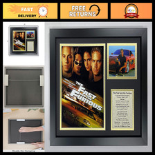 Fast & Furious Movie Collectible Framed Photo Collage Wall Art Decor 12"x15