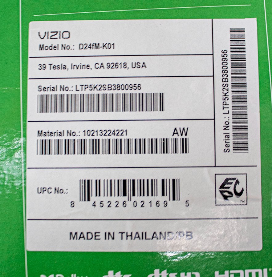 Vizio D24fM-K01 24" Full HD LED Smart TV