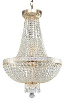 Kronleuchter Metall In Gold Wohnzimmer Ø40 Cm E14 6-Flammig HäNgelampe Esstisch