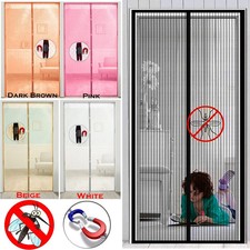 Magnetic Curtain Door Mesh Magic Fastening Mosquito Bug Fly Insect Net Screen