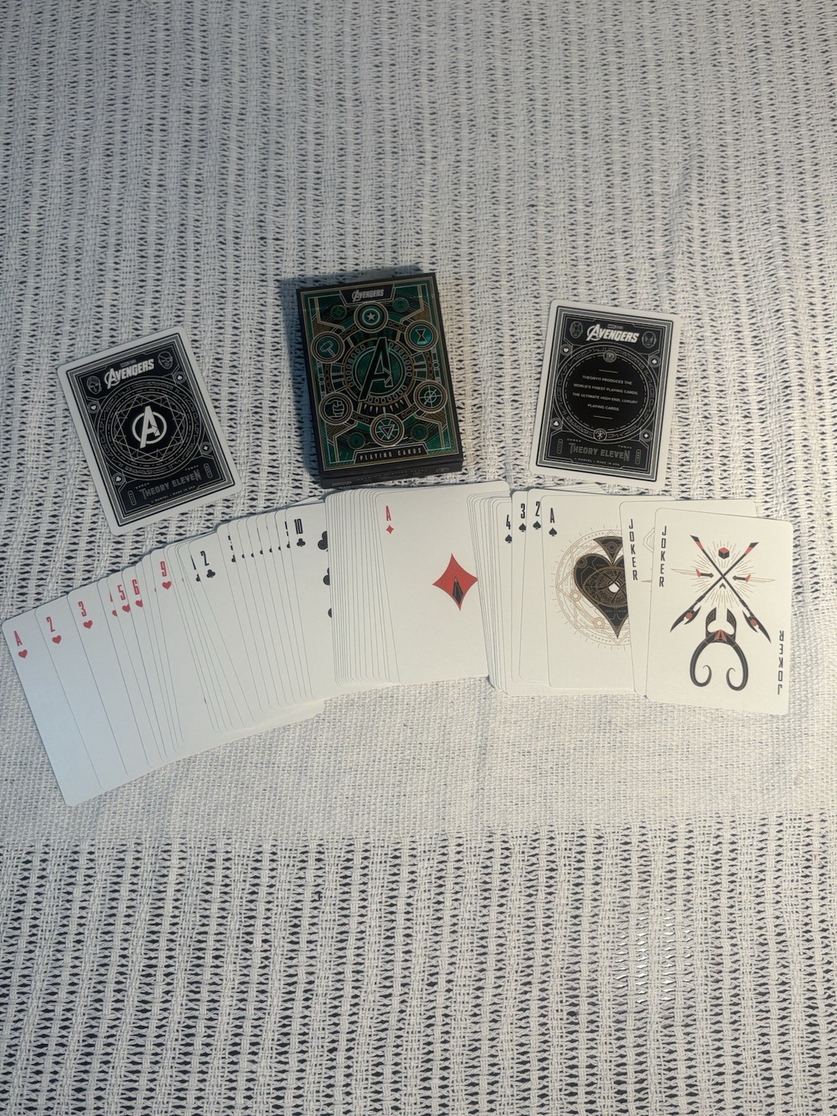 Theory11 Avengers Infinity Saga Green Edition Playing Cards Deck Marvel ...
