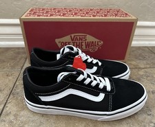 Vans Ward Sneaker Black/White - Kids Size US5.0Y