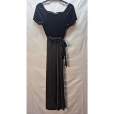 Knit Works Romper Girls Size XL 16 Black Velv...