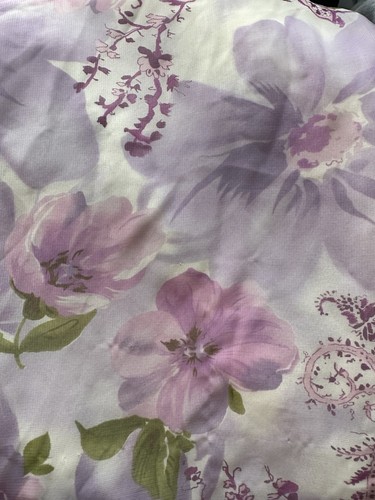 Long Sheer Lined Dress Women’s Size 8 (Karin Steven’s) Lavender & White Floral - Imagen 5 de 5