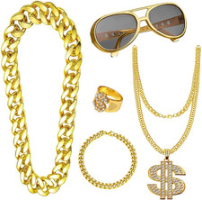 5Pcs Hip Hop Costume, 80S/90S