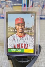 2024 Topps Archives - 1961 Topps Kyren Paris #26 Black Foilboard (RC)