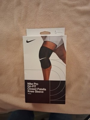 Nike Knee Pad Size Large Black Knee Support Brace Compression Sleeve Unisex