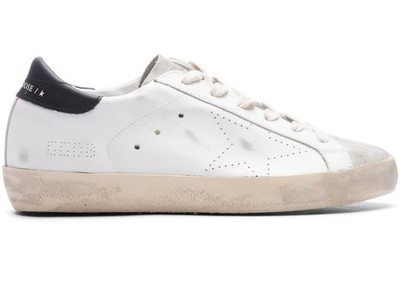 Golden Goose Women's Super Star White Leather Ice Black 39/ 9 NIB $545