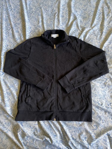 Gucci, Gucci Black Full-Zip Vintage Sweater Size S Made In Italy
