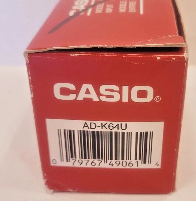 Casio AD-K64 AC Adaptor ADC60 6 Volt New in Box - Image 2 of 3