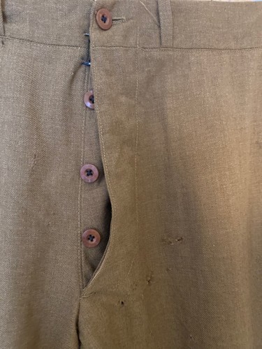 Erster Weltkrieg US AEF Offiziers Hosen handgefertigt in Frankreich von Edwin of Tours - Bild 5 von 12