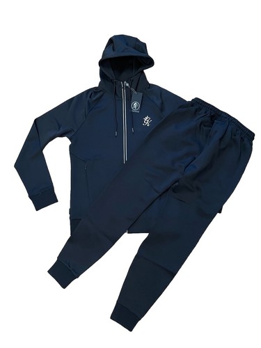 GymKing Tracksuit Reflect Sportswear Hoody & Pants Black Gold Slim Various Sizes - Picture 12 of 17