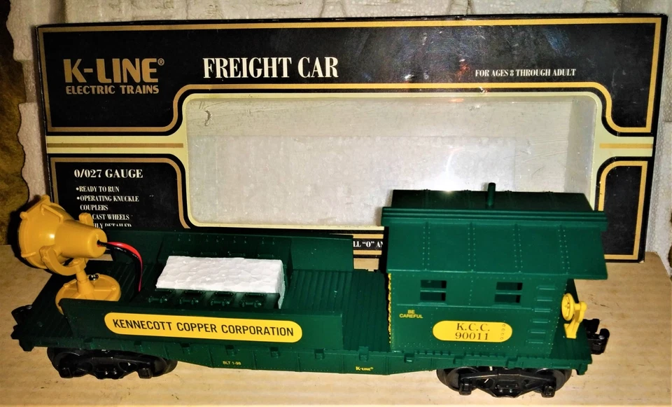 NEW 1994 VINTAGE K-LINE 90011 KENNECOTT COPPER CORPORATION FREIGHT CAR, MINT - Image 2 of 3