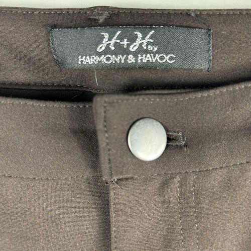 Harmony + Havoc Women’s Pants Brown Skinny Stretch Low Rise Sz XL - Picture 3 of 12