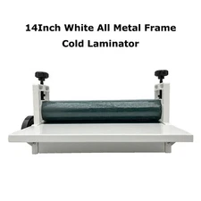All Metal Frame Cold Laminator 14in Photo Advertising Manual Laminating Machine