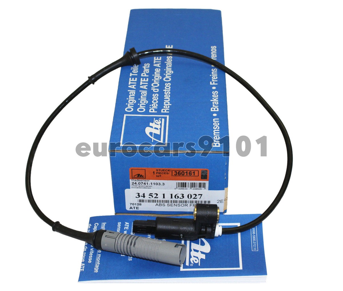 スター　60×45×45① New! BMW Z3 ATE Front ABS Wheel Speed Sensor 360161 34521163027 | eBay