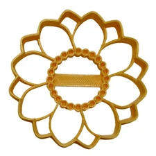 SUNFLOWER BLOOM LARGE SIZE DETAILED FLOWER COOKIE CUTTER MADE IN USA PR5058