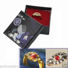 Black Butler Kuroshitsuji Alois Trancy's Cosplay Gold Ring New in Box
