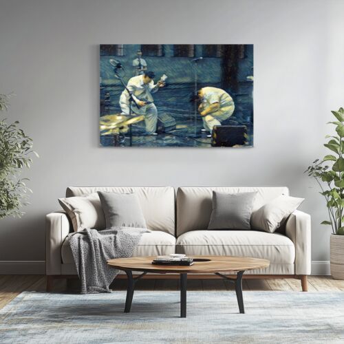 Rammstein Kein Lust Fan Painting on Framed Canvas Wall Art Print Rock Band Music - Picture 11 of 11